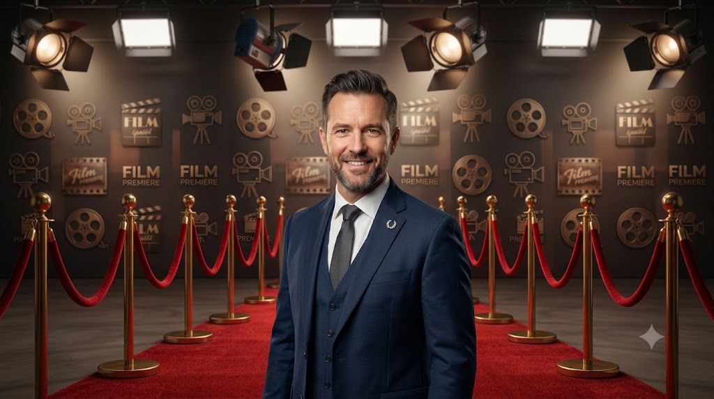 Elijah Alexander attending a film premiere during his acting career.