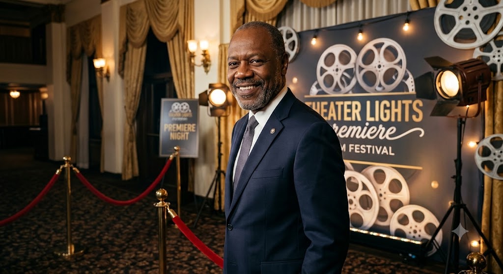 Frankie Faison attending a movie premiere, representing his successful acting career and estimated net worth.