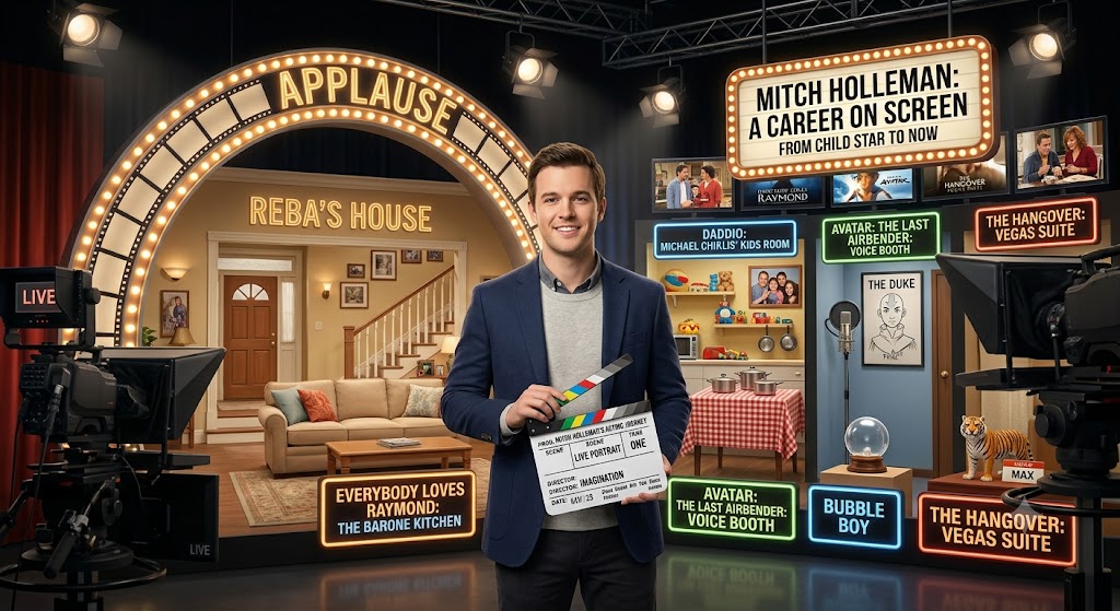 Mitch Holleman during his television acting career highlighting his estimated net worth and success.