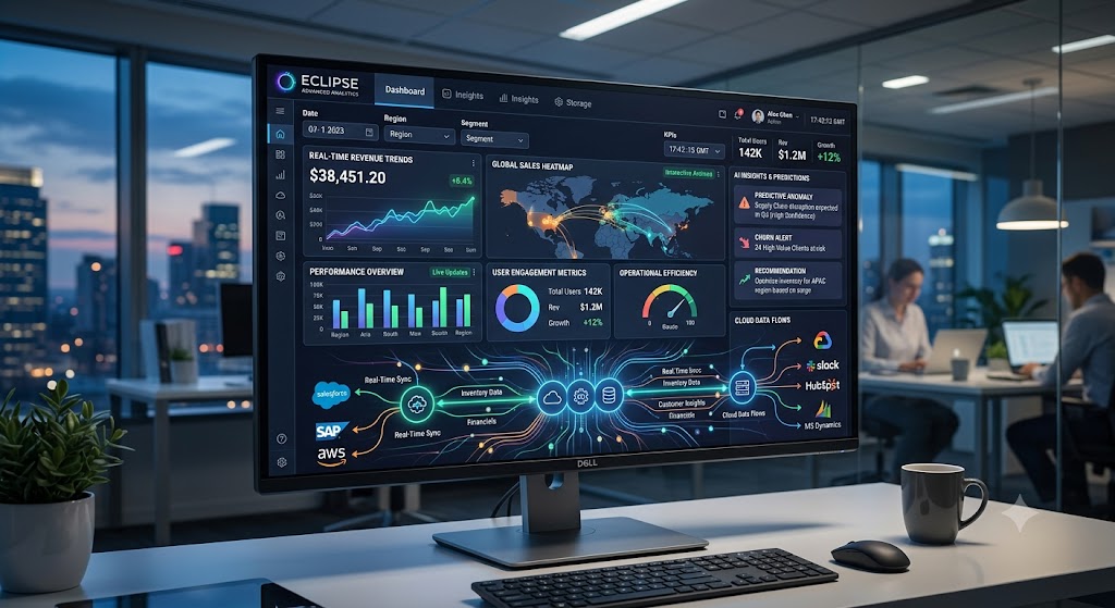 Big data application development services powering cloud analytics and business intelligence.